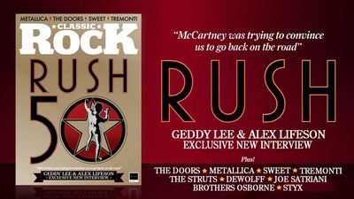 Celebrating 50 Years Of Rush: an exclusive new interview with Geddy Lee and Alex Lifeson - only in the new issue of Classic Rock