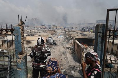 Massive cleanup under way in Ghana after fire destroys one of world’s biggest secondhand markets