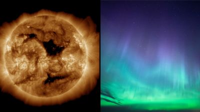 Supercharged auroras possible this weekend as colossal 'hole' in the sun spews solar wind toward Earth