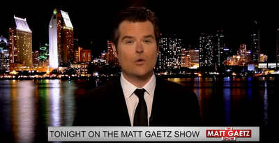 ‘Holy makeup and Botox, Batman!’ Matt Gaetz’s OAN debut has people talking — and not in a good way