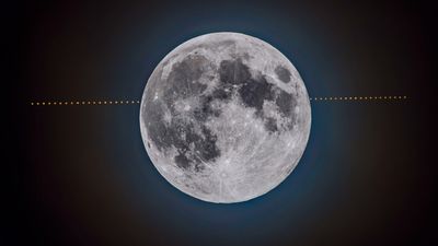 January full moon 2025: The Wolf Moon hides Mars