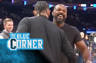 Watch UFC champ Jon Jones do the nearly impossible at a Knicks game