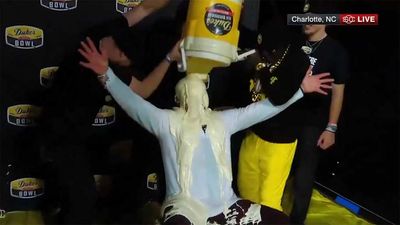 P.J. Fleck Receives Mayo Bath From Secret Celebrity After Minnesota's Mayo Bowl Win