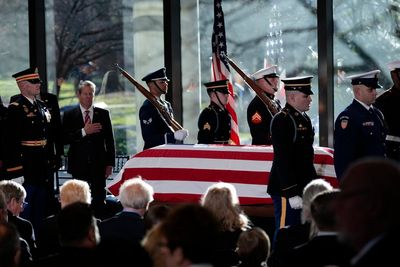 Jimmy Carter honored at memorial service after casket carried by his Secret Service agents