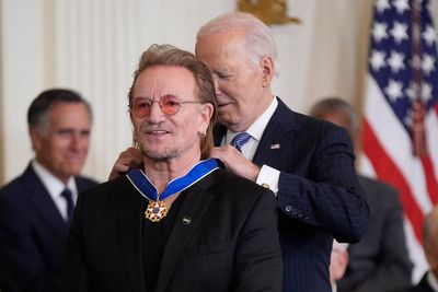 Bono and Denzel Washington awarded Presidential Medal of Freedom at White House