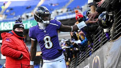 Lamar Jackson Starts Celebrating Even Before Completing Touchdown Pass vs. Browns