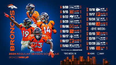 Denver Broncos schedule: When do the Broncos play today?