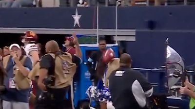 Cowboys Kicker Brandon Aubrey Drills Cheerleader in Head With Errant Kickoff