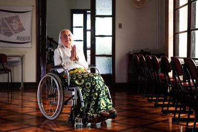 Football-loving nun named world’s oldest living person reveals her secret