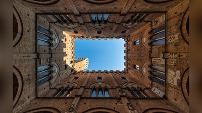 "Using an ultra-wide-angle lens was essential to include every element of the tower in my composition"