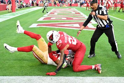 Sean Murphy-Bunting of Cards, Jauan Jennings of 49ers tossed after end zone brawl