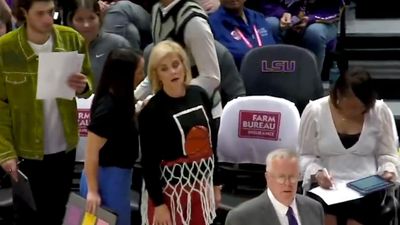 LSU’s Kim Mulkey Left Fans Speechless With Her Wild Basketball Hoop Sweater