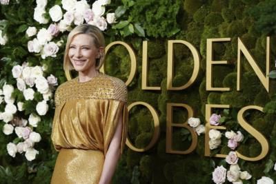 Mindy Kaling And Cate Blanchett Shine In Gold At Globes