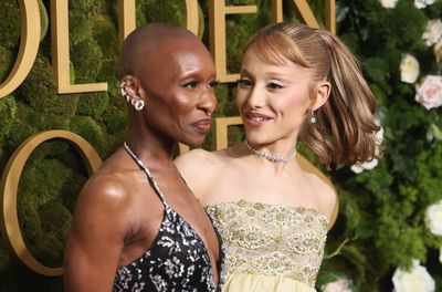 Wicked’s Cynthia Erivo and Ariana Grande’s walk Golden Globes red carpet together