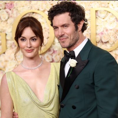 Adam Brody and Leighton Meester Show Rare PDA During Golden Globes Date Night