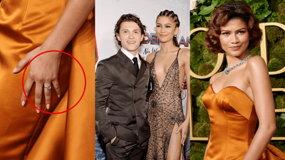 Did Zendaya Not-So-Subtly Announce She’s Engaged To Tom Holland At The Golden Globes 2025?