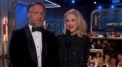 Seth Rogen says what everyone’s thinking about awkward change at the Golden Globes