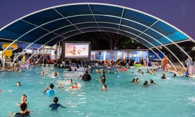 At the dive-in: Australia’s summer tradition of swimming pool film screenings