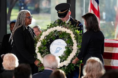 Watch live: Mourners pay respects to former President Jimmy Carter at Carter Center