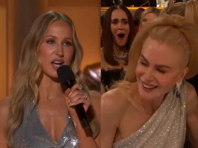 Nikki Glaser makes Nicole Kidman blush with raunchy joke at Golden Globes