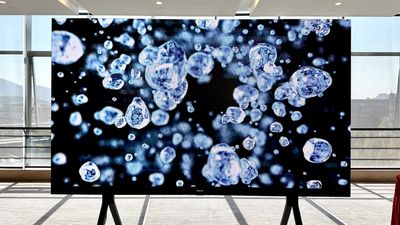 I'm the first to see Hisense's 'consumer ready' 136-inch MicroLED TV up close — and it's simply jaw-dropping