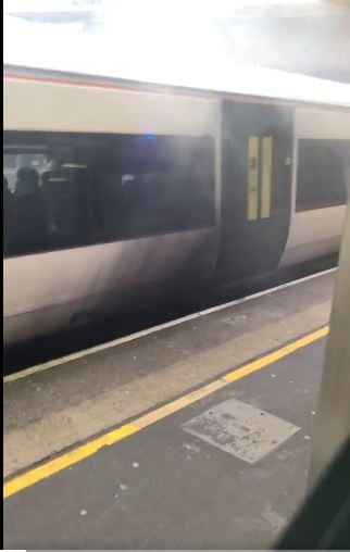 Gatwick Airport station evacuated after train catches…