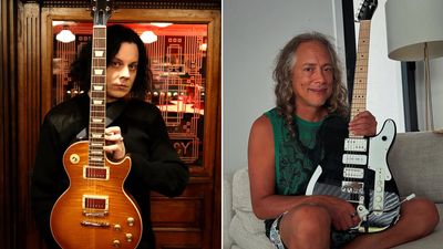 “Greeny is getting a bit jealous!” Kirk Hammett sent Jack White his signature Gibson Les Paul – and received the White Stripes legend’s wild Fender Triplecaster in return