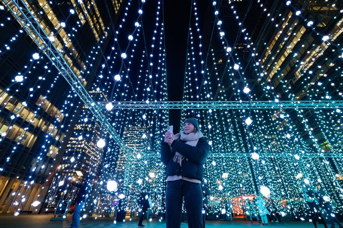 Canary Wharf Winter Lights Festival 2025 a first look…