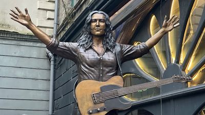 “No Strat? Not too clever”: A Rory Gallagher statue has finally been unveiled in Belfast – but some fans aren’t too happy with it