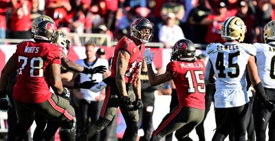 Mic’d-up video showed what a pumped Mike Evans said as he hit 1,000 yards on the Bucs’ final play