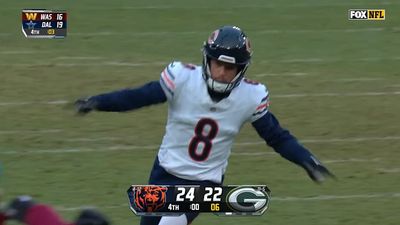 Chicago Bears Kicker Does Iconic Didier Drogba Celebration After Beating the Packers