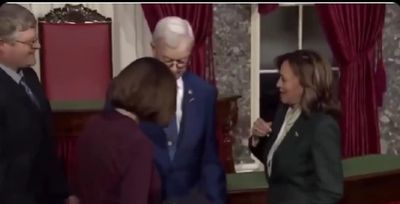 Kamala Harris' Reaction to Senator's Husband Snubbing Her on Senate Floor Goes Viral: 'Really Thought He Ate That'