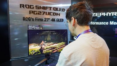 I went eyes-on with the world’s first 4K OLED gaming monitor, and I’ll never go back — here’s why