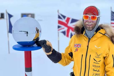 Briton becomes first disabled person to ski solo and unsupported to South Pole