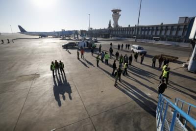 First International Commercial Flight Lands In Damascus