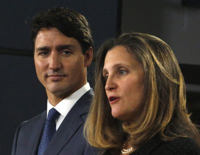 Chrystia Freeland and Justin Trudeau's resignation