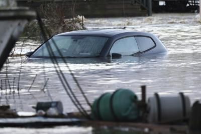 Severe Flooding And Snow Cause Travel Chaos In England