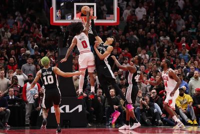 WATCH: Coby White Dunks Over Wembanyama in Bulls Win