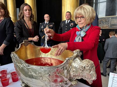 North Dakota opens its legislative session with speeches and drinks from a 115-year-old punchbowl