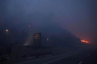 Fire reaches Getty Villa museum grounds in California, but structures not burned