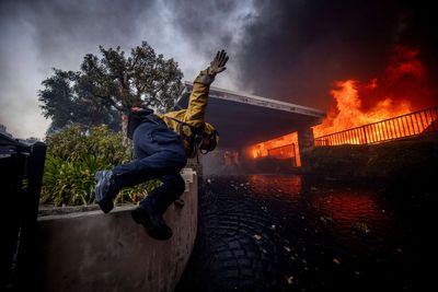 California governor says many structures already destroyed in Pacific Palisades wildfire