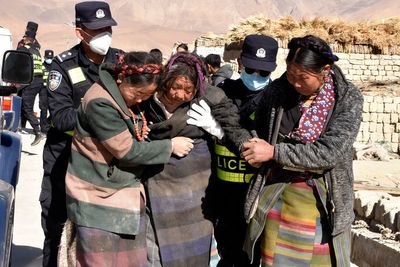 Tibet earthquake rescuers race to reach survivors trapped in freezing conditions