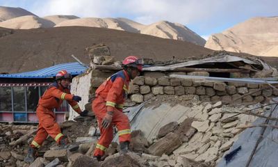 Tibet earthquake: rescuers search for survivors after powerful quake kills 126