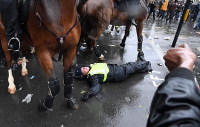 Mounted officer badly hurt in fall during Black Lives Matter protest sues Met Police for £200,000