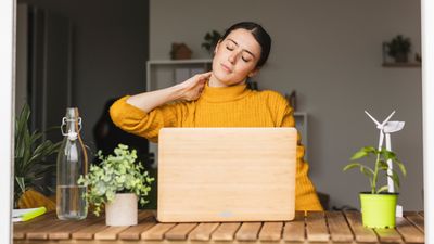 I'm a desk job worker who spends too much time sitting down but this wall stretching routine helps me feel less stiff