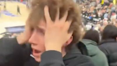 Video of Jazz Fans Being Crushed By Trae Young's Buzzer-Beater is Pretty Amusing