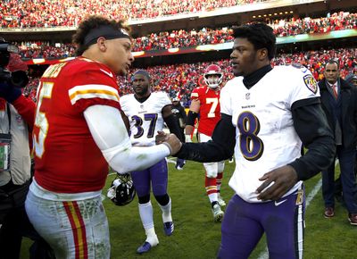 Ravens QB Lamar Jackson is likely to surpass Chiefs Patrick Mahomes in postseason category