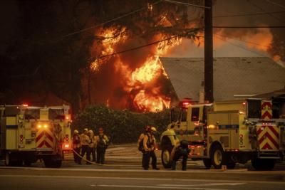 Eaton Canyon Fire Devastates Los Angeles County Community