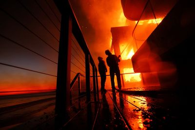 Hollywood Hills fire breaks out as deadly wildfires burn out of control across Los Angeles area