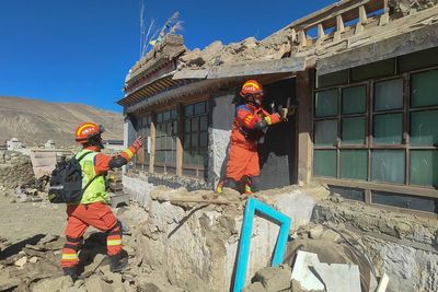 Thousands moved to shelters in earthquake-hit Tibet as search for missing continues